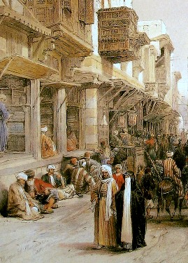 Bazaar in the Streets of Cairo